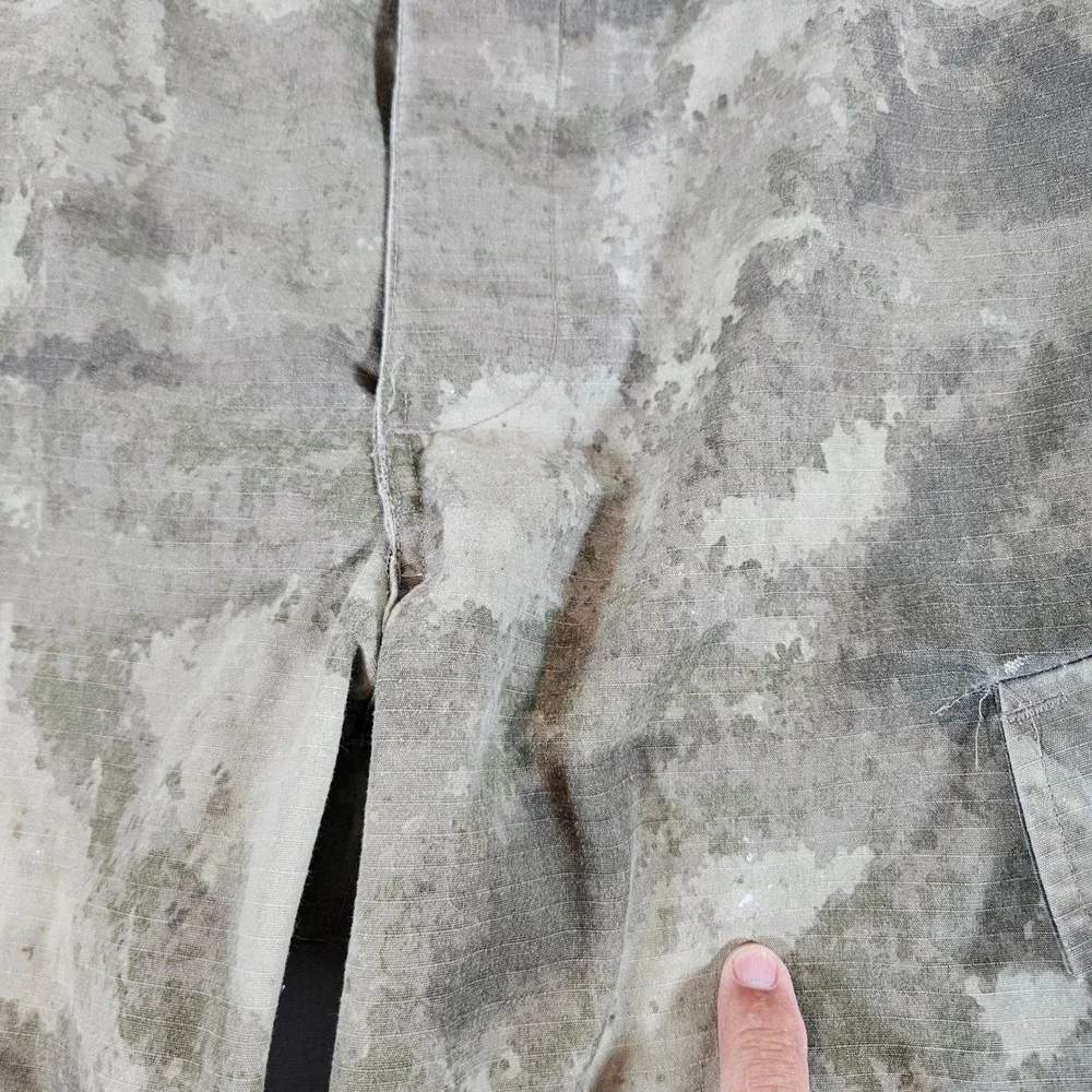 Propper Cargo Pants Mens XL/L Grey Camo Tactical Ripstop Multi Pocket Utility